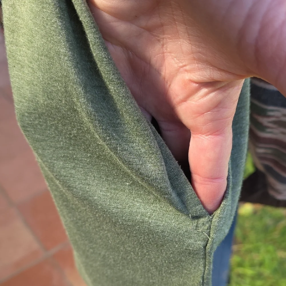 Two 2 Fly Olive Green Embroidered Aztec Pattern Hoodie With Pockets - Picture 8 of 10